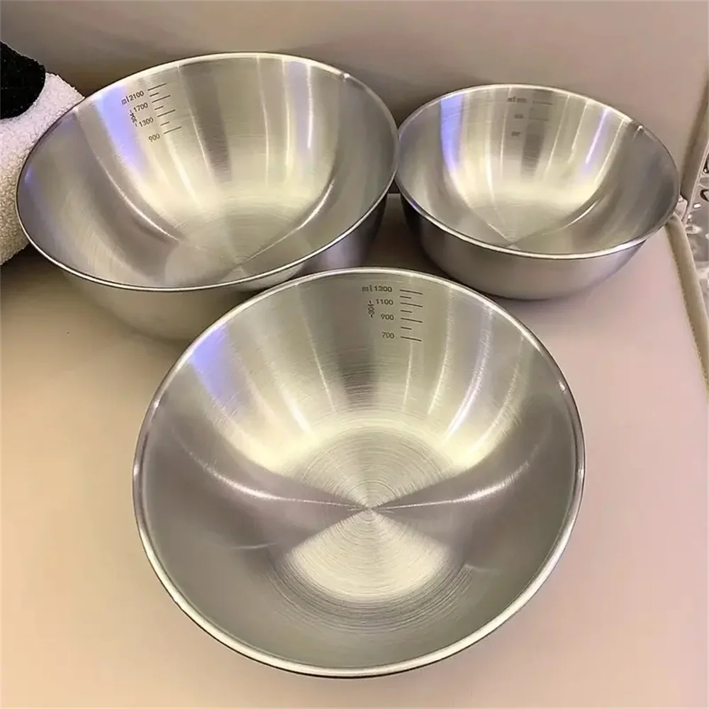 Commercial Kitchen Organization - Zestaw 1-3 misek ze stali nierdzewnej
