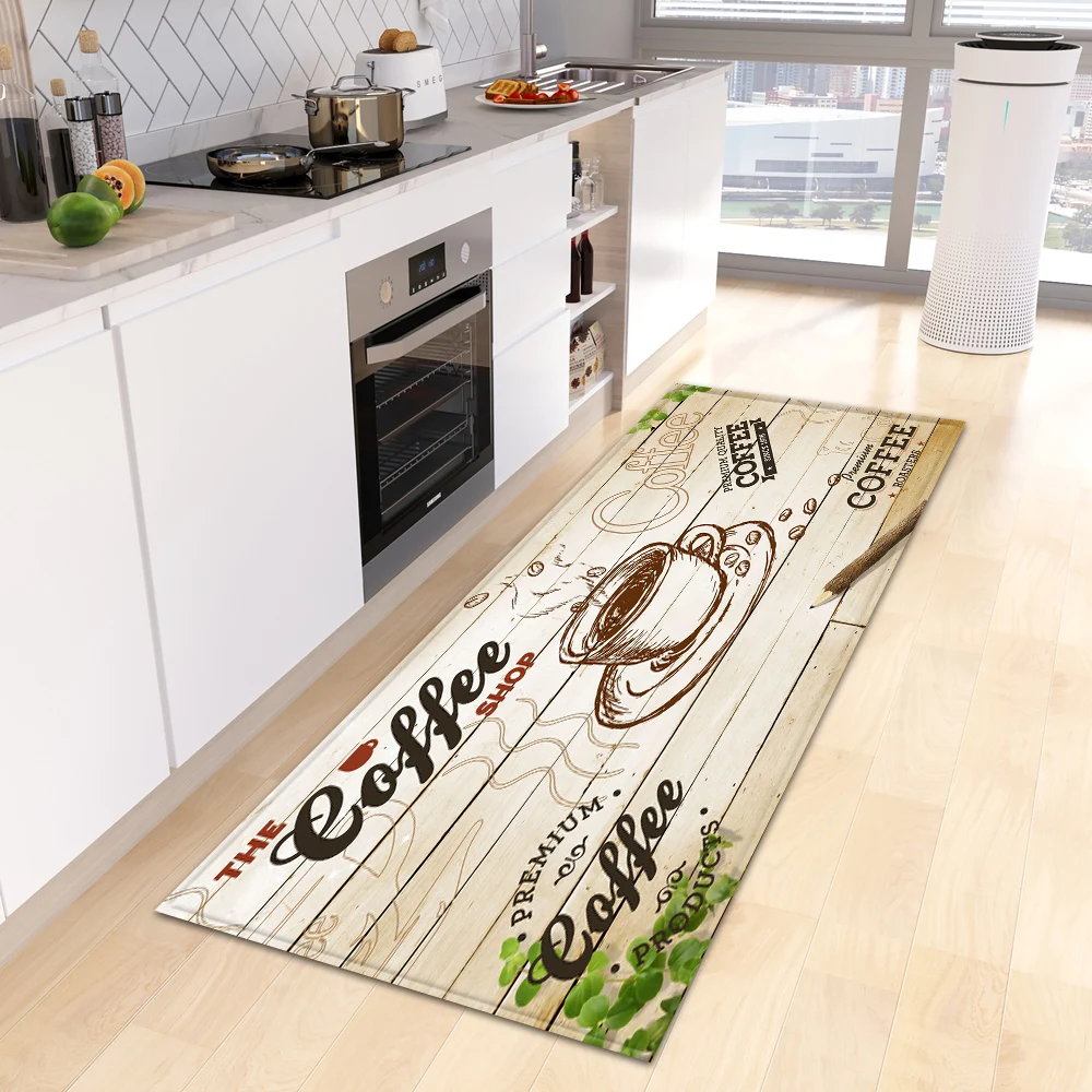 Commercial Kitchen Zones - Dywanik do kuchni o tematyce kawy,